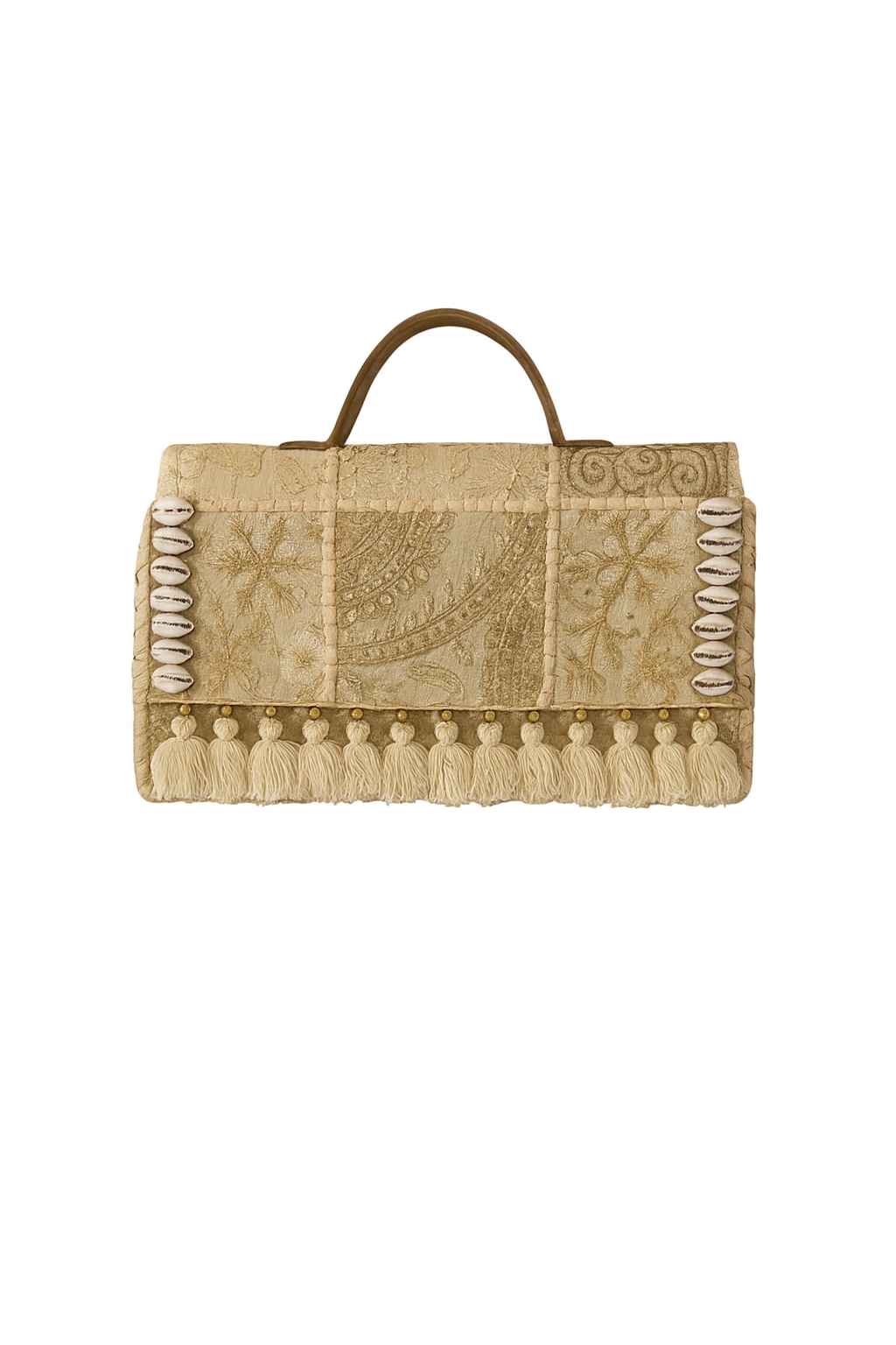Ruhi - Soulful Elegance in Beige Gold - Banjara Bags