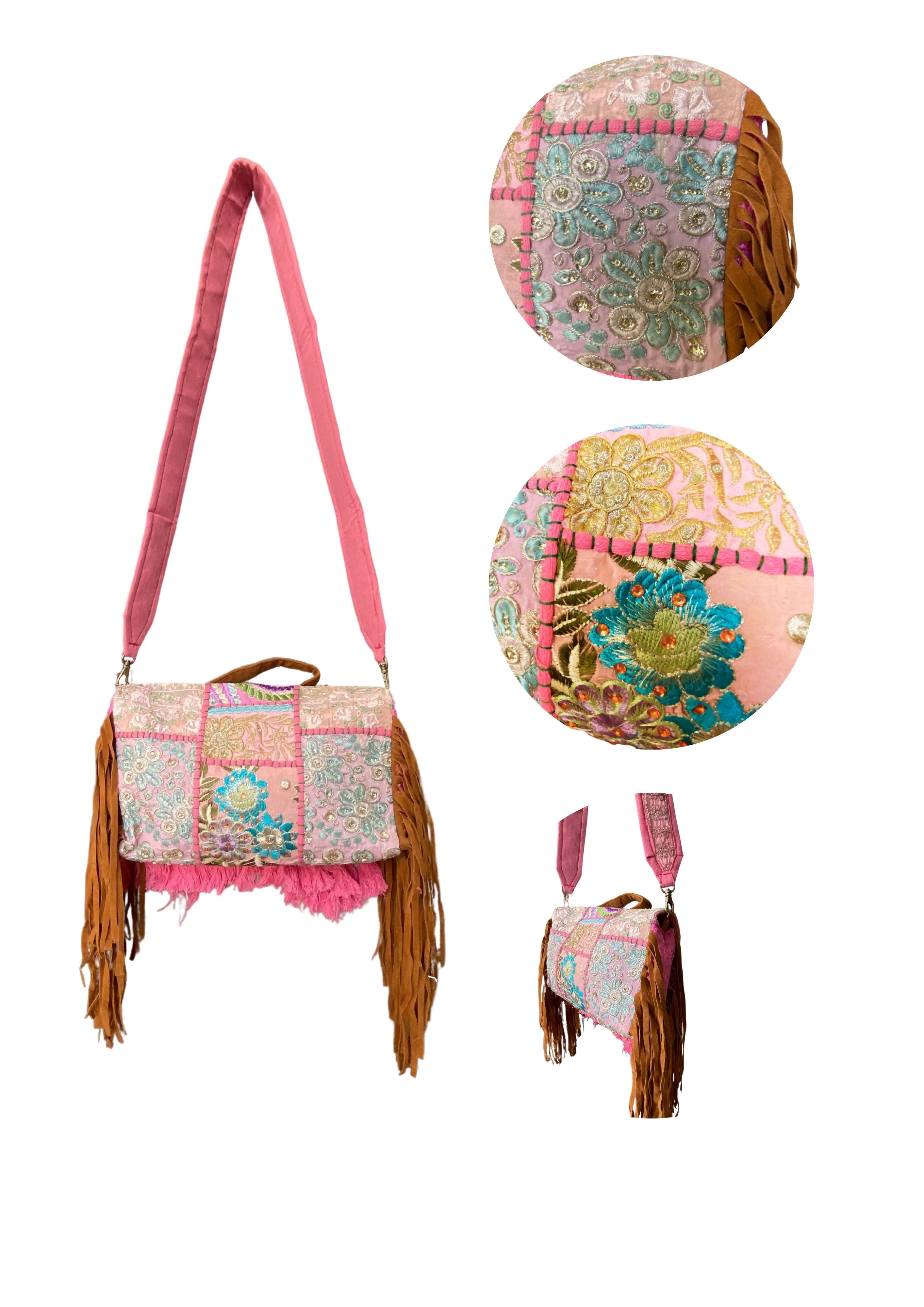 Ruhi - Soulful Elegance in Rose Pink - Banjara Bags