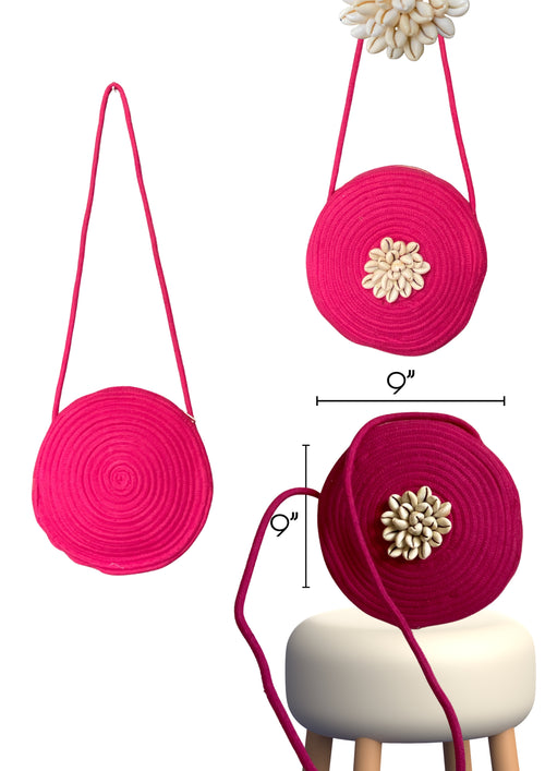 Amaira - Circle Sling in Hot Pink - Banjara Bags