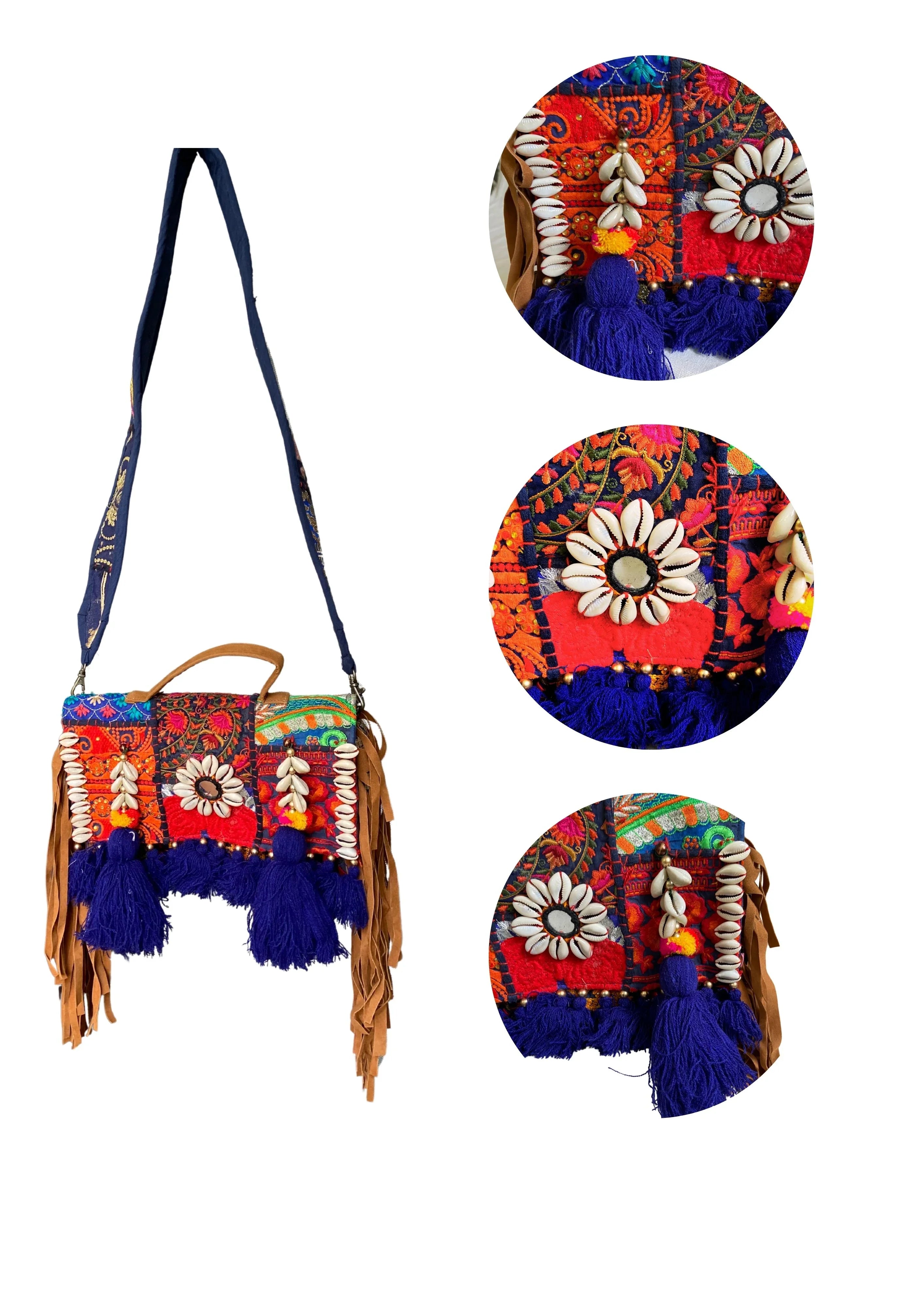 Ruhi - Soulful Elegance in Prussian Blue - Banjara Bags