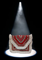 Athira - Burgundy Bead Fringe - Banjara Bags
