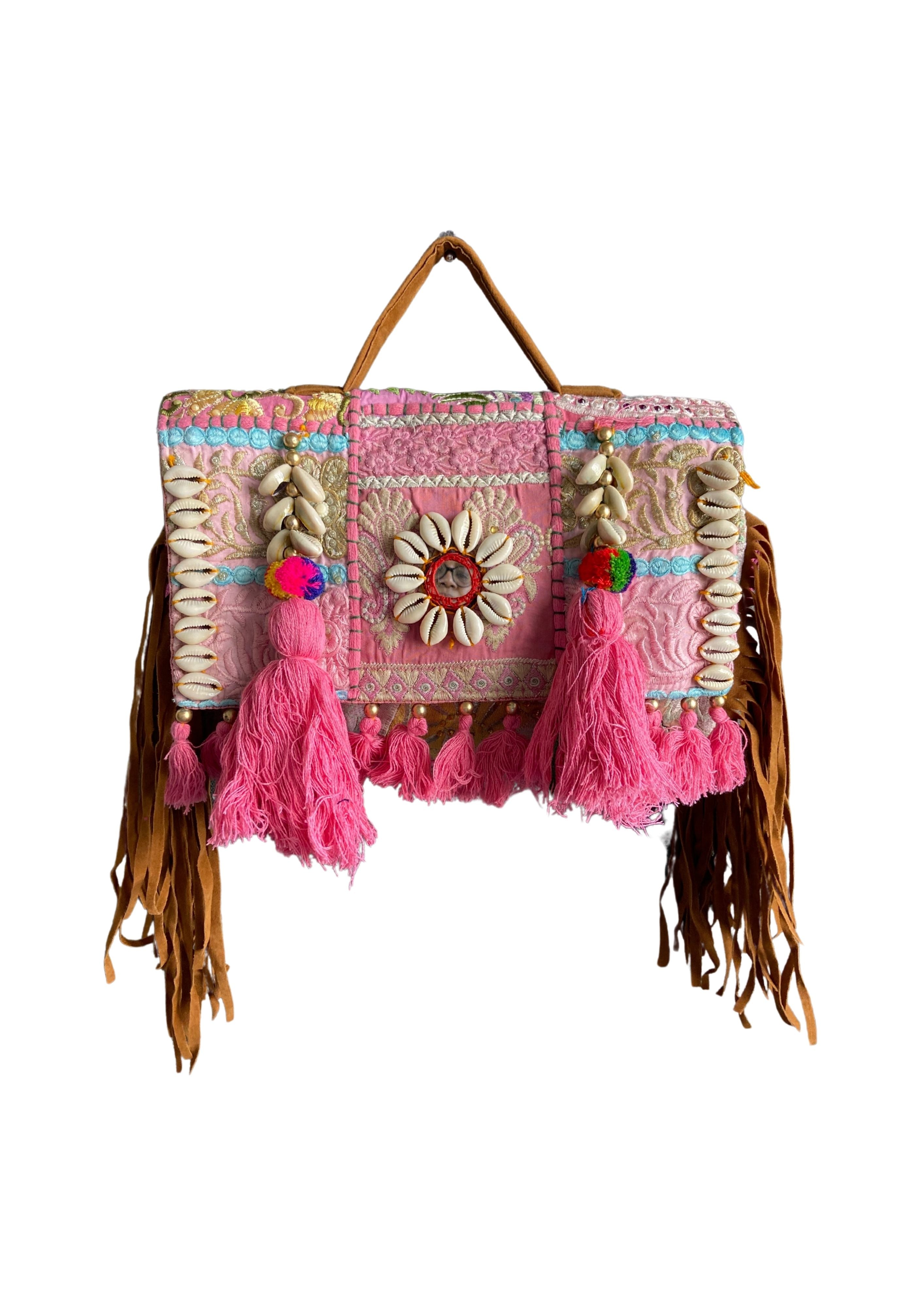 Ruhi - Soulful Elegance in Rose Pink - Banjara Bags