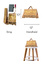 Ruhi - Luxury Handheld in Beige - Banjara Bags