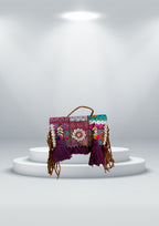 Ruhi - Soulful Elegance in Grape Purple - Banjara Bags