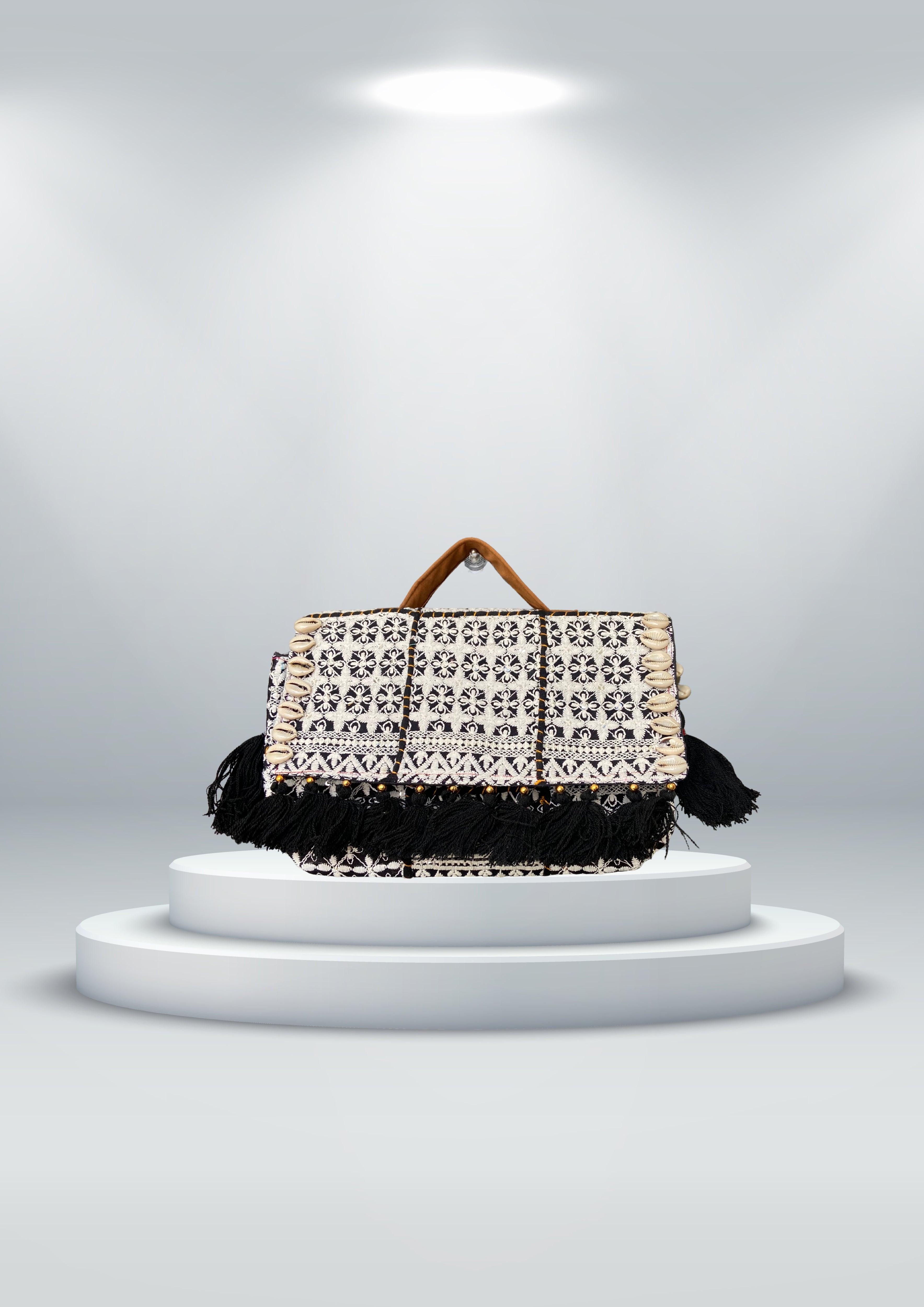Ruhi - Soulful Elegance in Monochrome - Banjara Bags