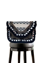 Athira - Monochrome Black Fringe - Banjara Bags