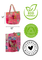 Manya - Rose Pink and Gold - Banjara Bags