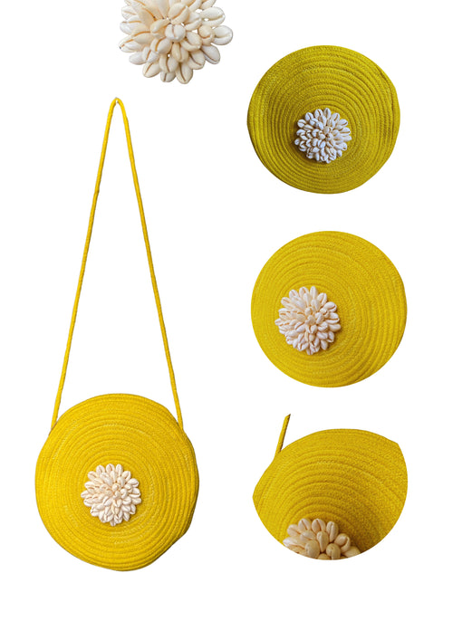 Amaira - Circle Sling in Canary Yellow - Banjara Bags