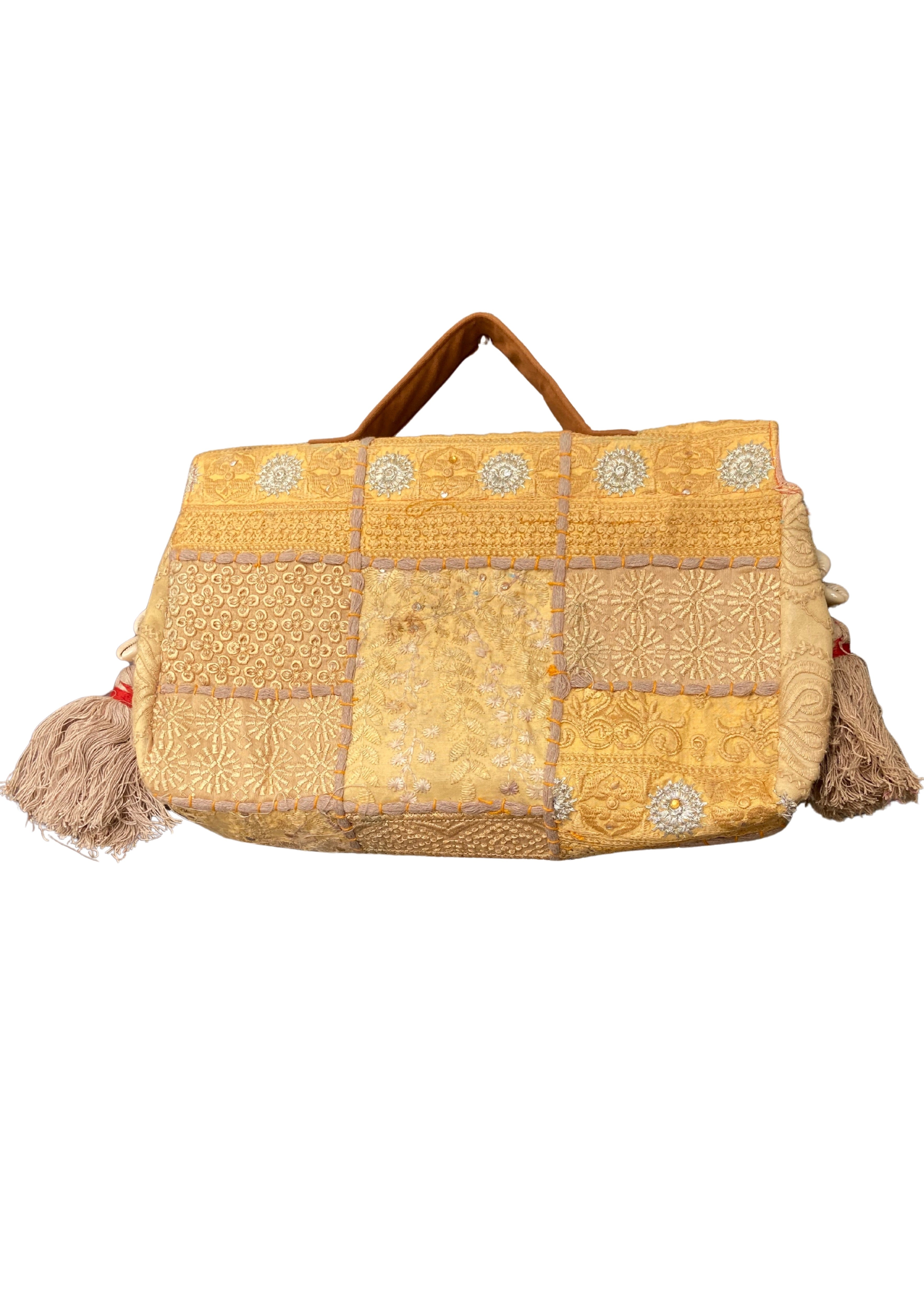 Ruhi - Soulful Elegance in Beige Gold - Banjara Bags