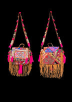 Ruhi Luxe Cowgirl Sling with Mirrorwork - Banjara Bags