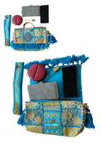 Ruhi - Soulful Elegance in Denim Blue - Banjara Bags