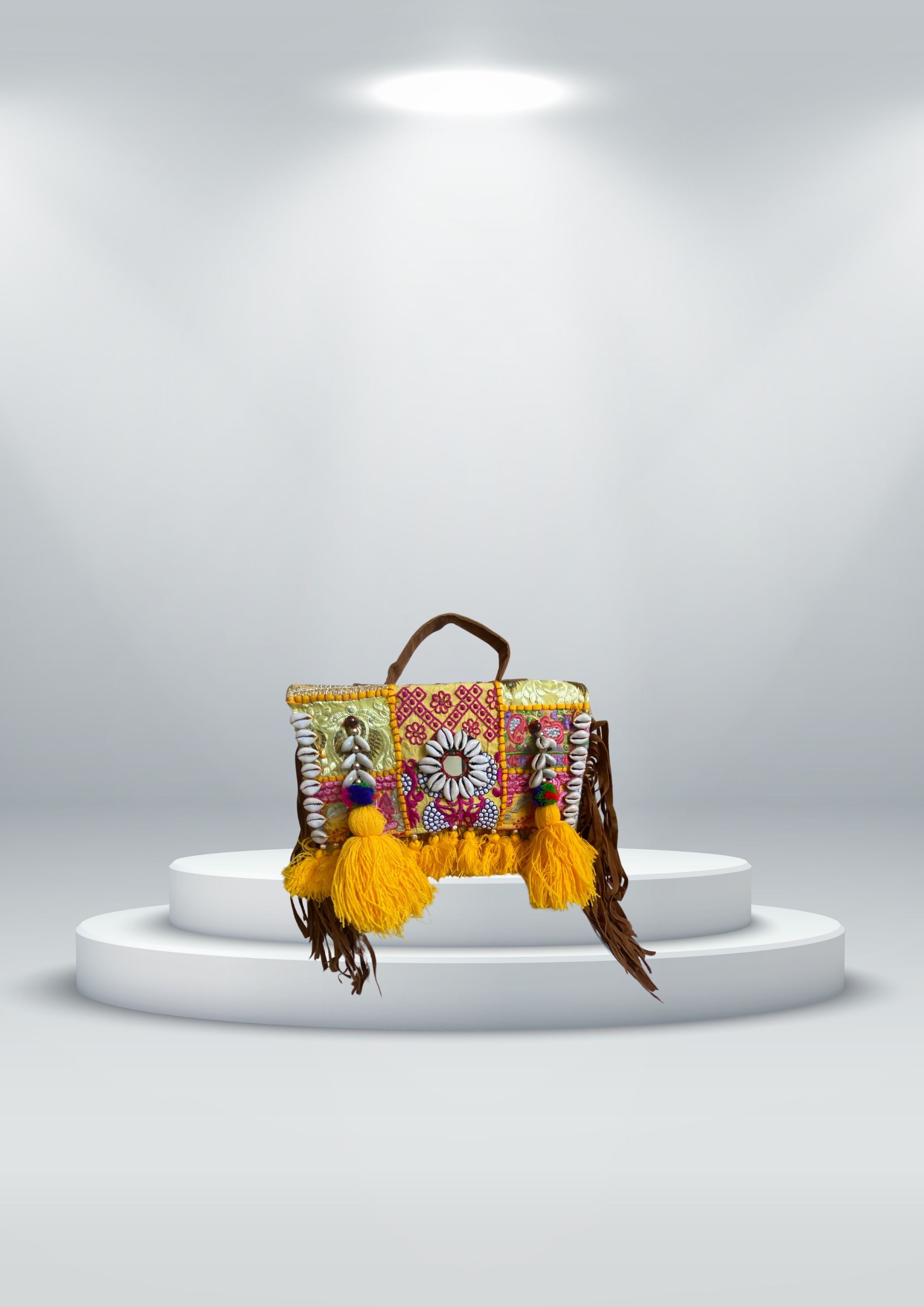 Ruhi - Soulful Elegance in Sunflower Yellow - Banjara Bags