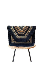 Athira - Black Gold with Black Fringe - Banjara Bags