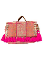 Ruhi - Luxury Handheld in Rani Pink - Banjara Bags