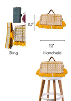 Ruhi - Luxury Handheld in Sunflower Yellow - Banjara Bags