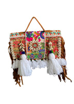 Ruhi - Soulful Elegance in Snow White Tassels - Banjara Bags
