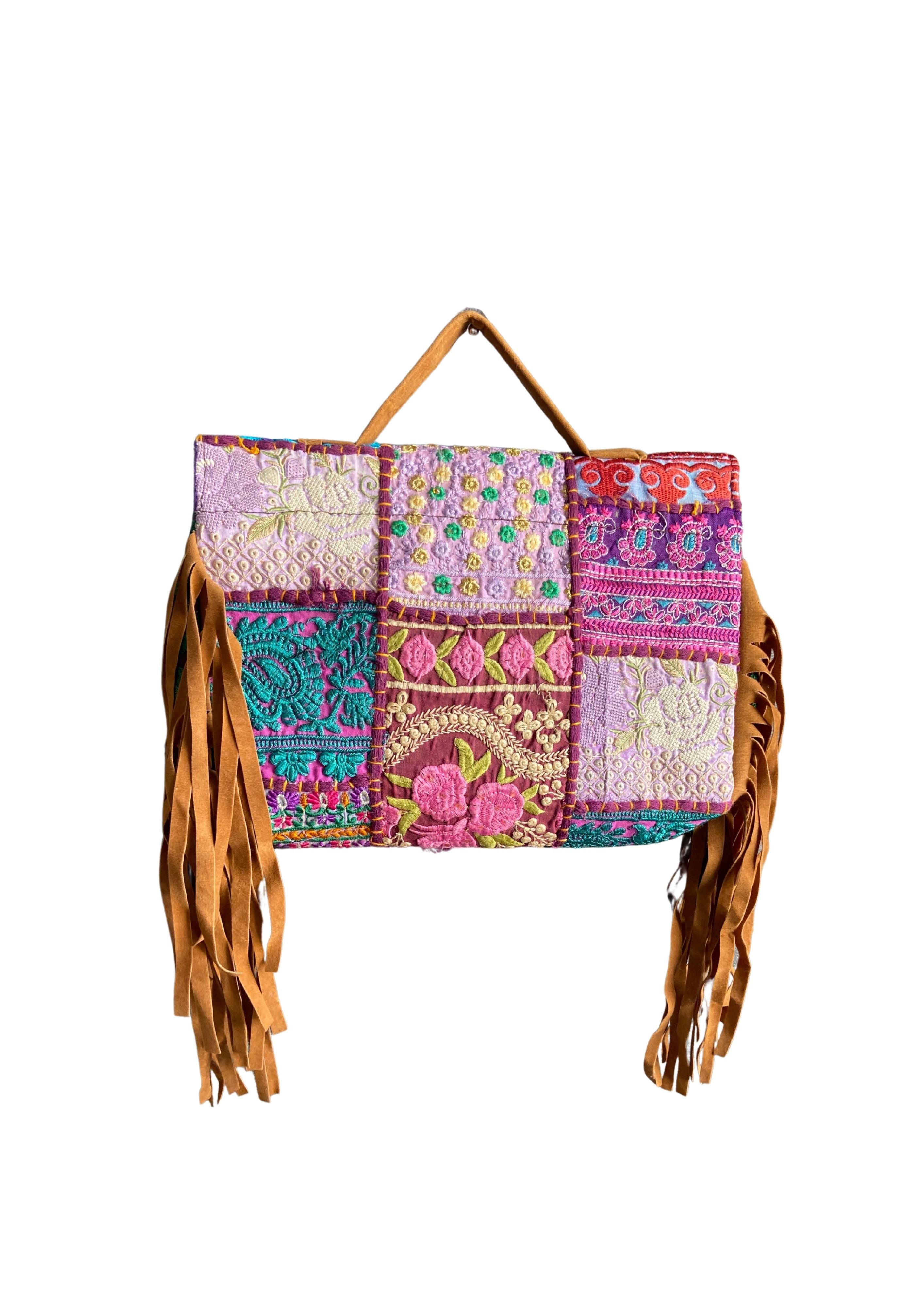 Ruhi - Soulful Elegance in Grape Purple - Banjara Bags