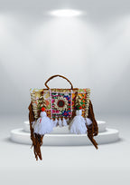 Ruhi - Soulful Elegance In Pearl White Tassels - Banjara Bags