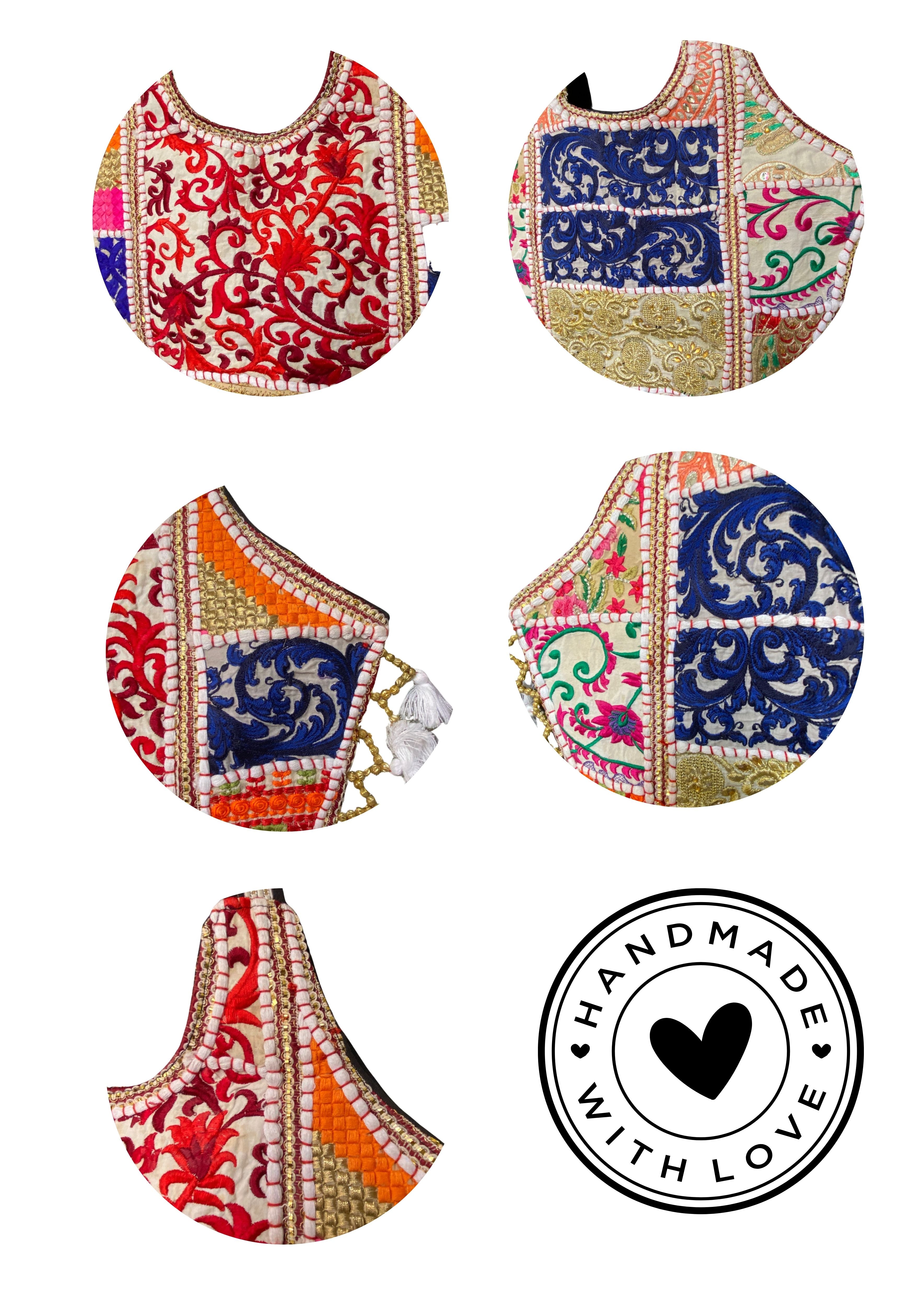 Mithra - Snow White Tassles - Banjara Bags