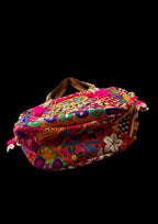 Aaliyah Designer Tote - Coin Tassel and Micro-bead Medallion - Banjara Bags