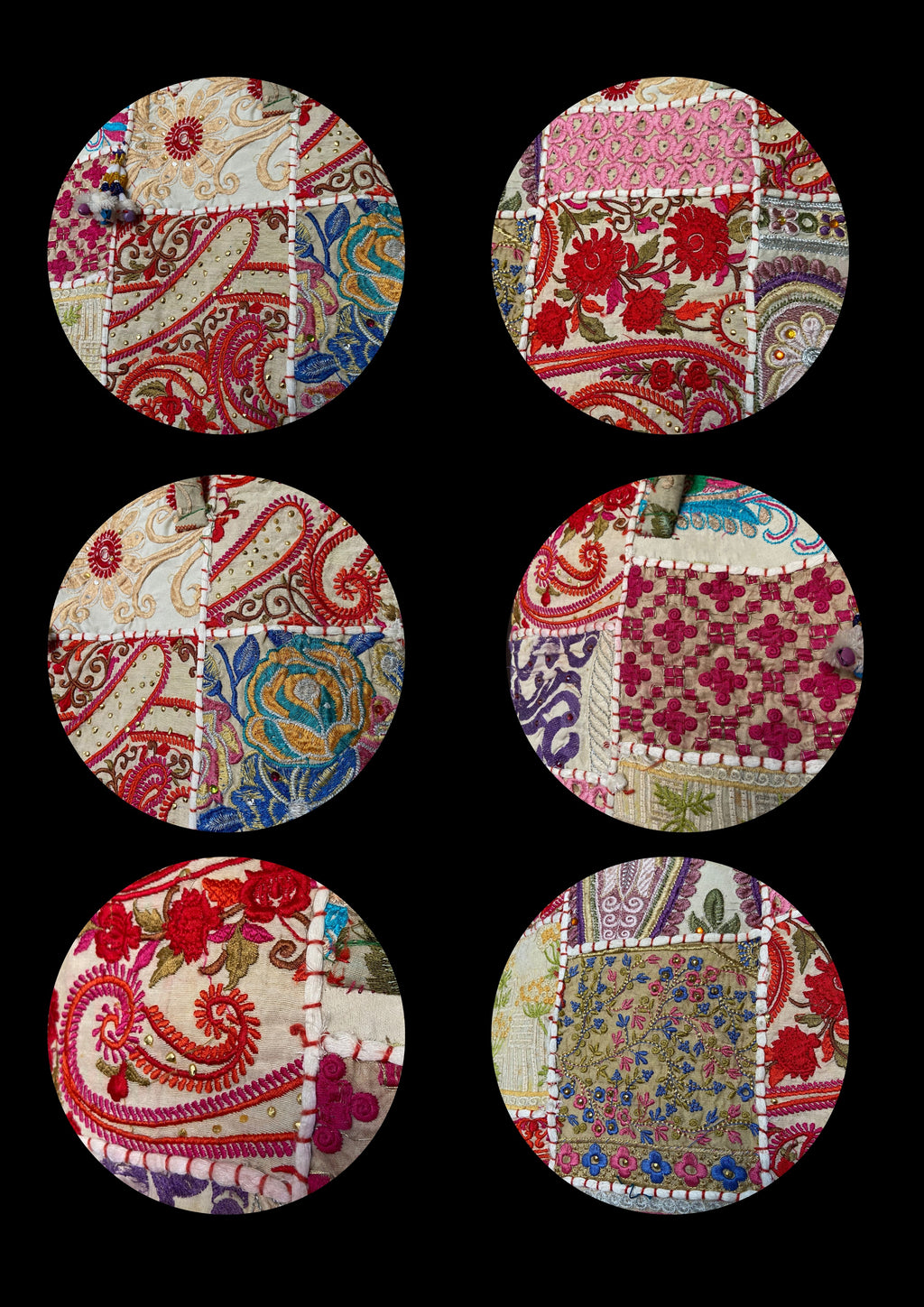 Manya - Cream and Red - Banjara Bags