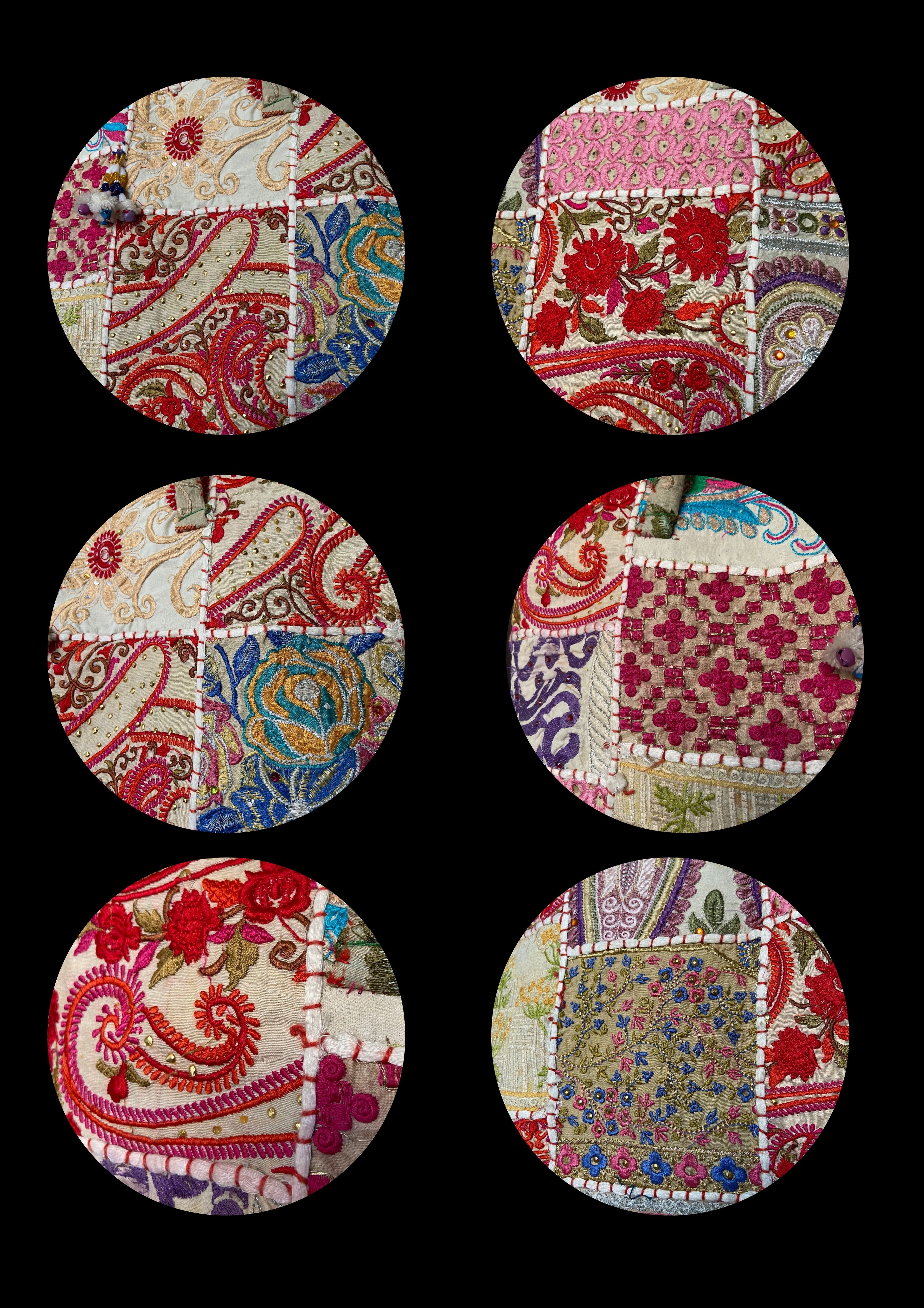 Manya - Cream and Red - Banjara Bags