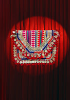 Athira - Red Pom Embellished - Banjara Bags