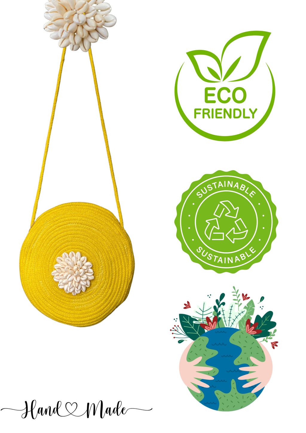Amaira - Circle Sling in Canary Yellow - Banjara Bags