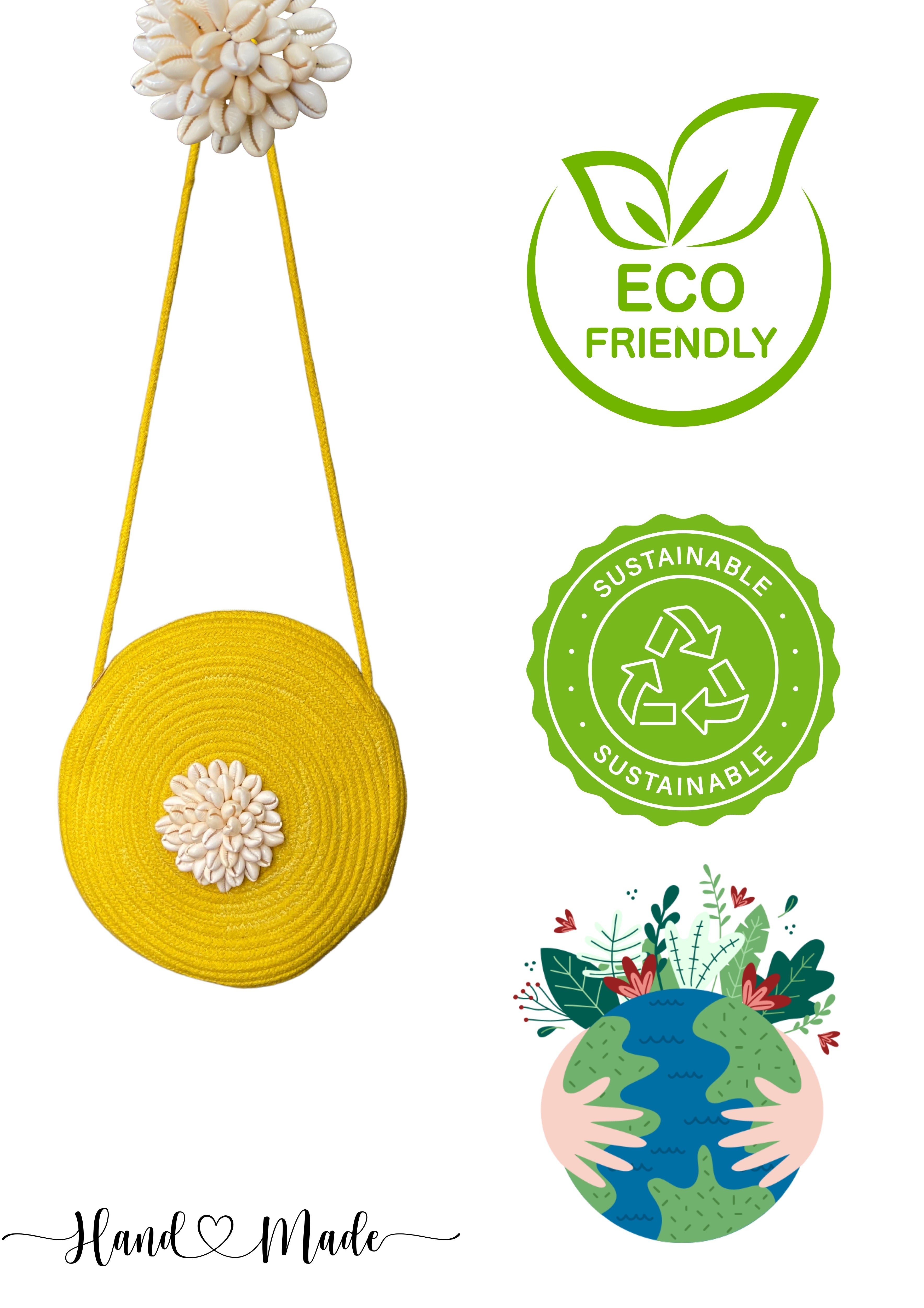 Amaira - Circle Sling in Canary Yellow - Banjara Bags