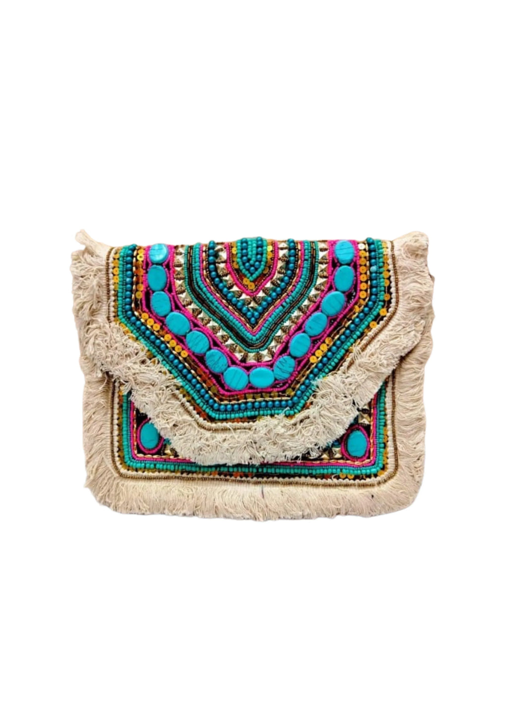 Athira - Turquoise Blue Bead - Banjara Bags