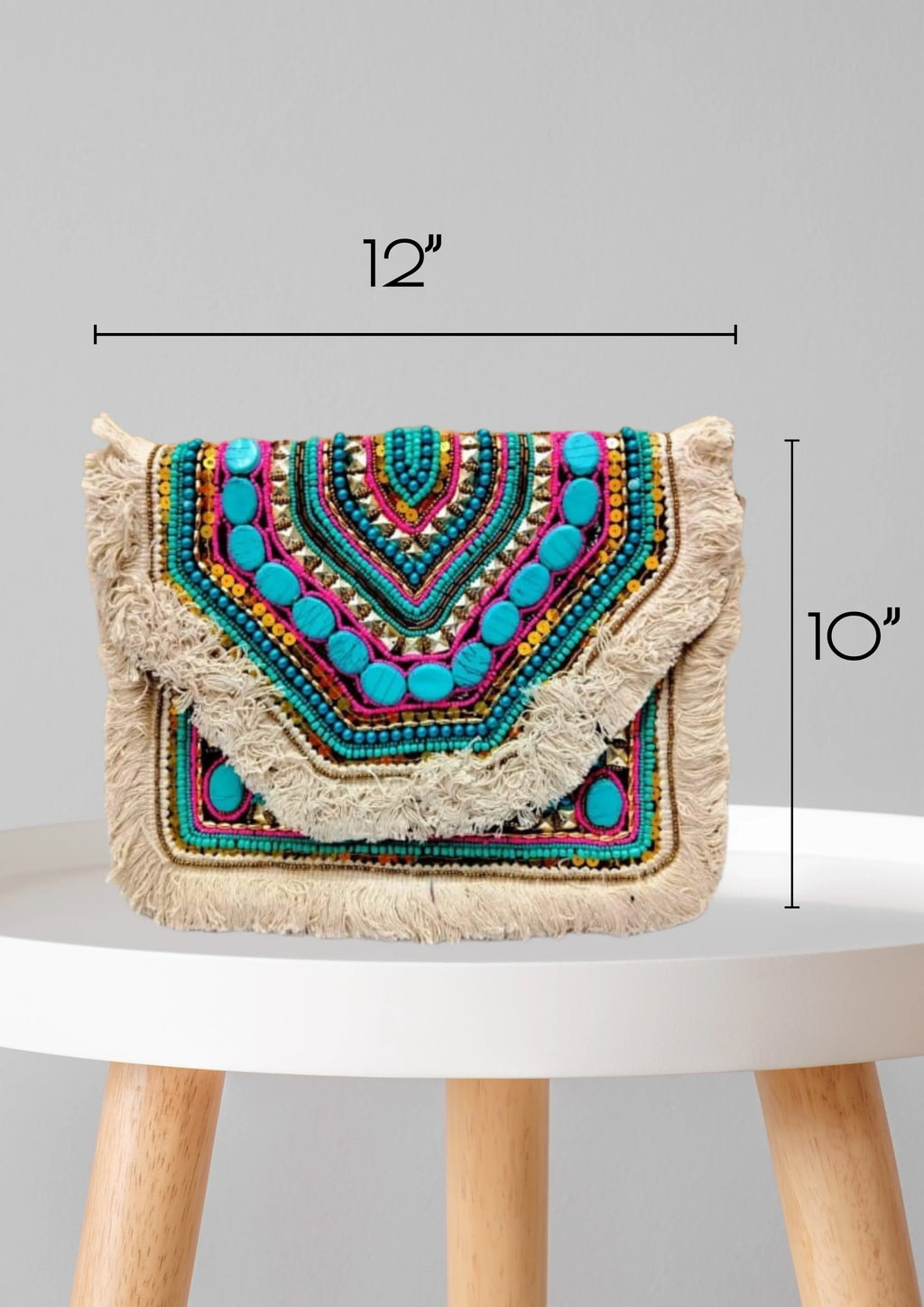 Athira - Turquoise Blue Bead - Banjara Bags