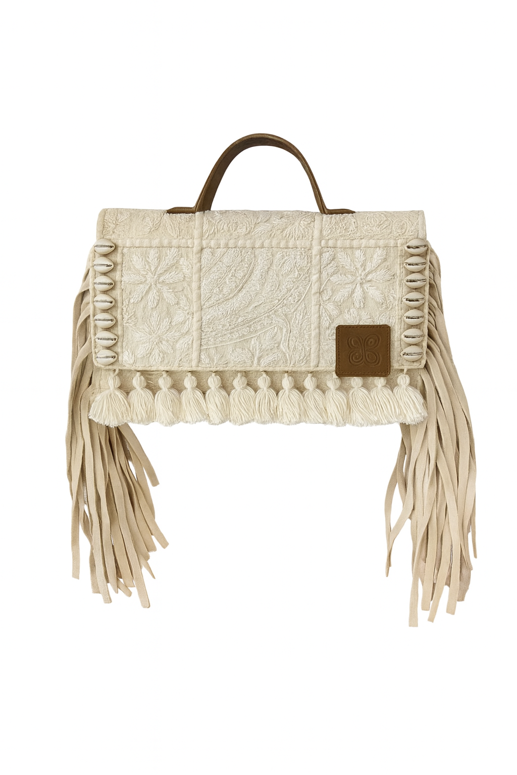 Ruhi - Soulful Elegance in Cream and White - Banjara Bags