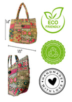 Manya - Emerald Green and Gold - Banjara Bags
