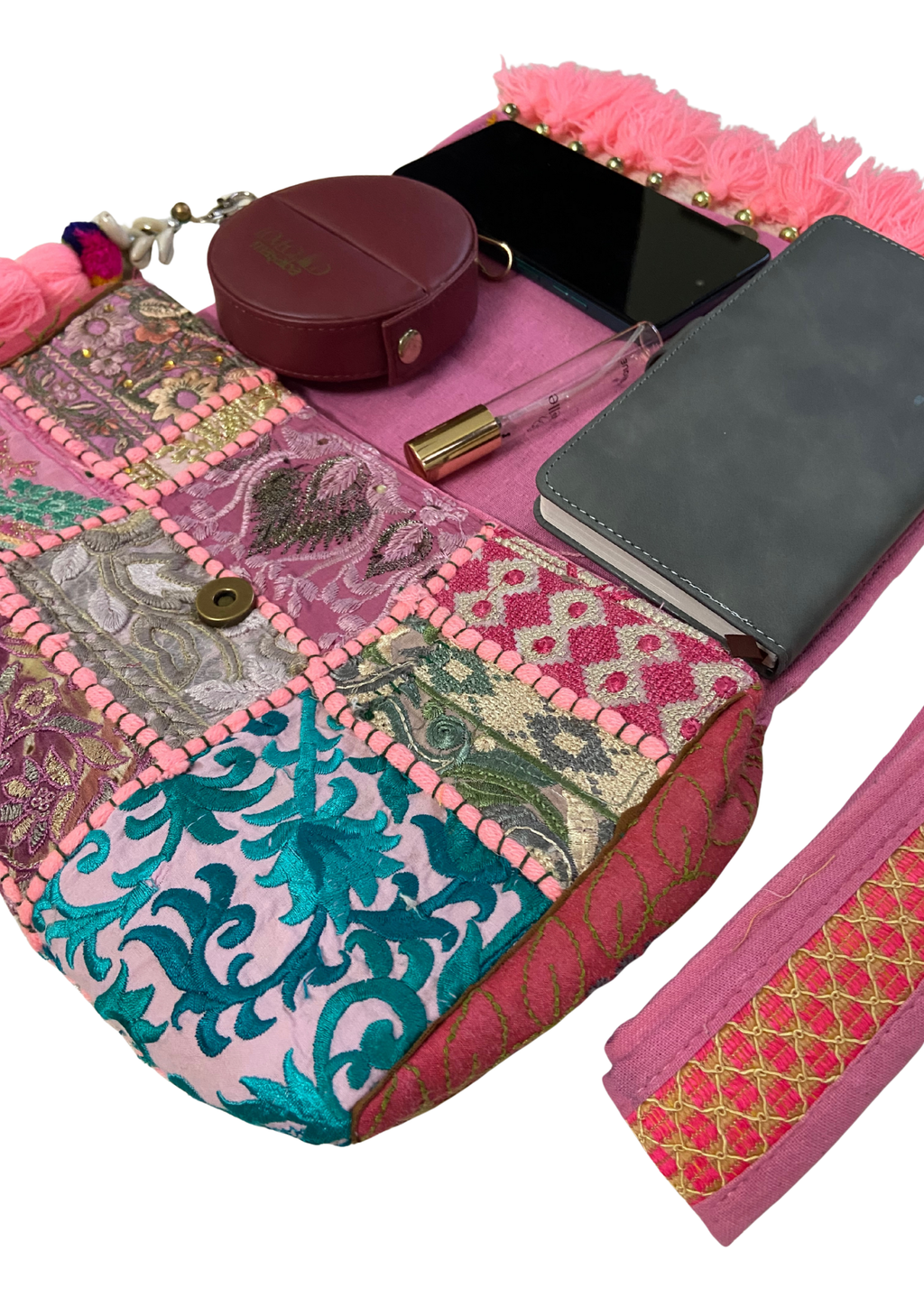 Ruhi D - Bubblegum Pink Tassels