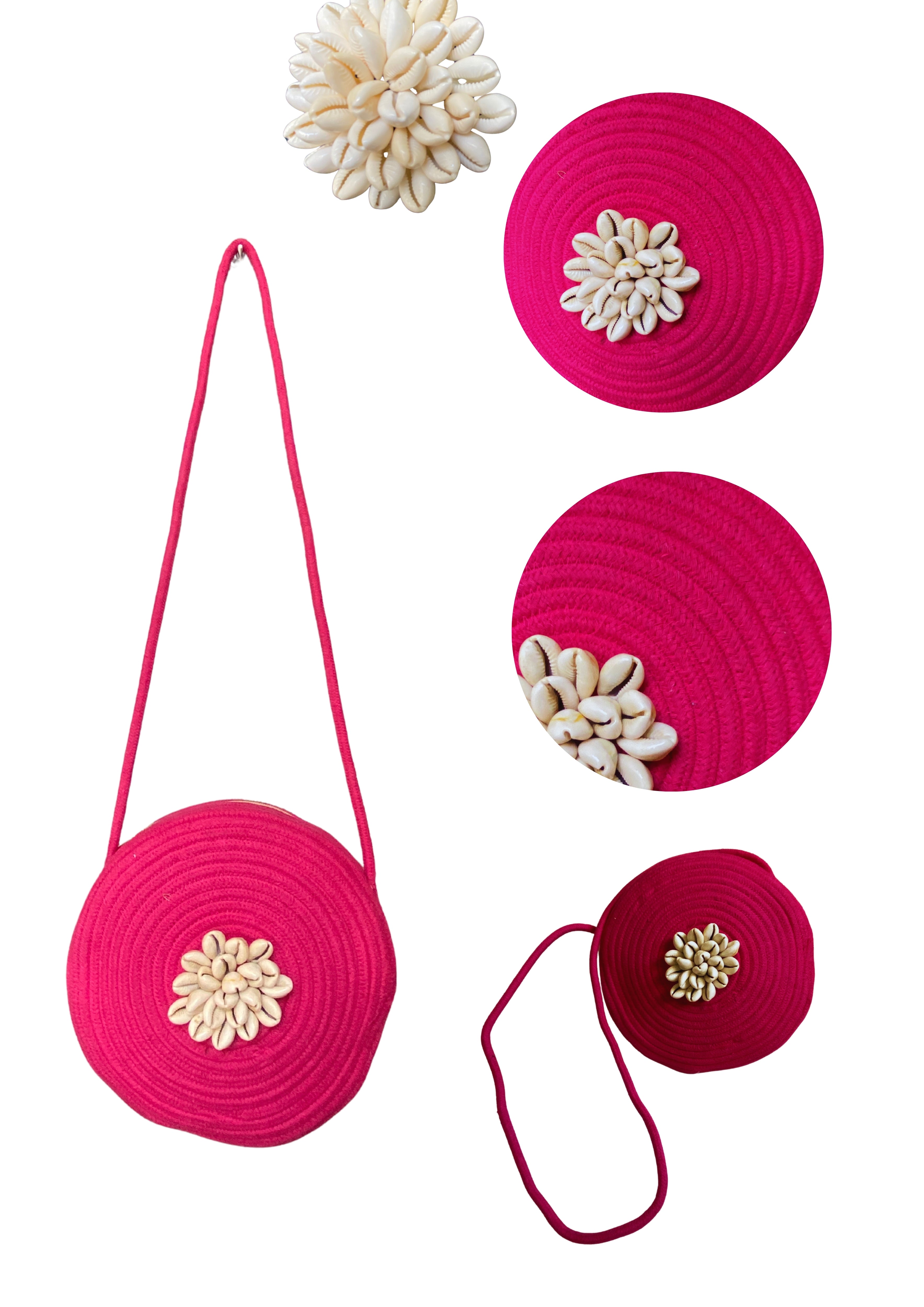 Amaira - Circle Sling in Hot Pink - Banjara Bags
