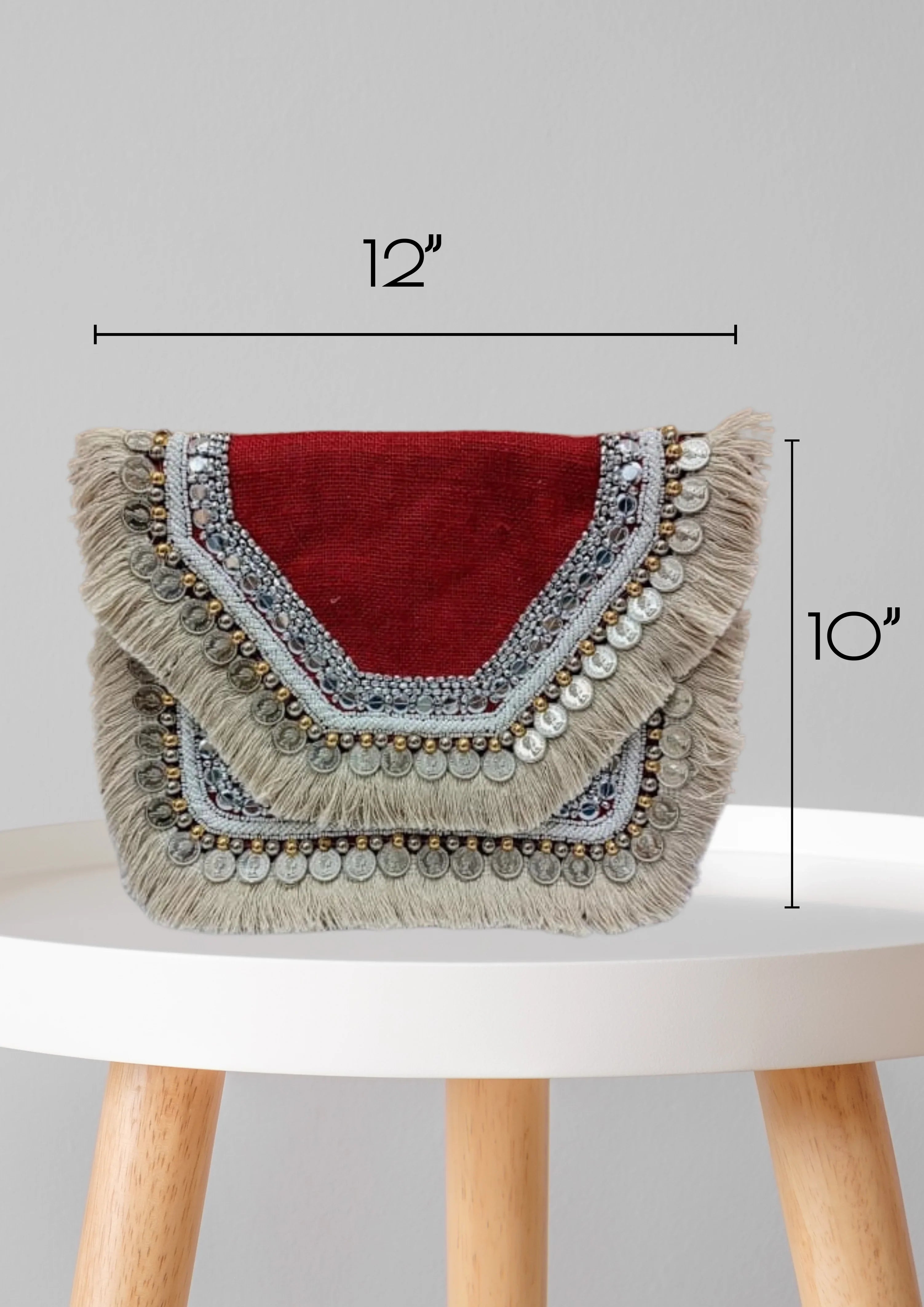 Athira - Burgundy - Banjara Bags