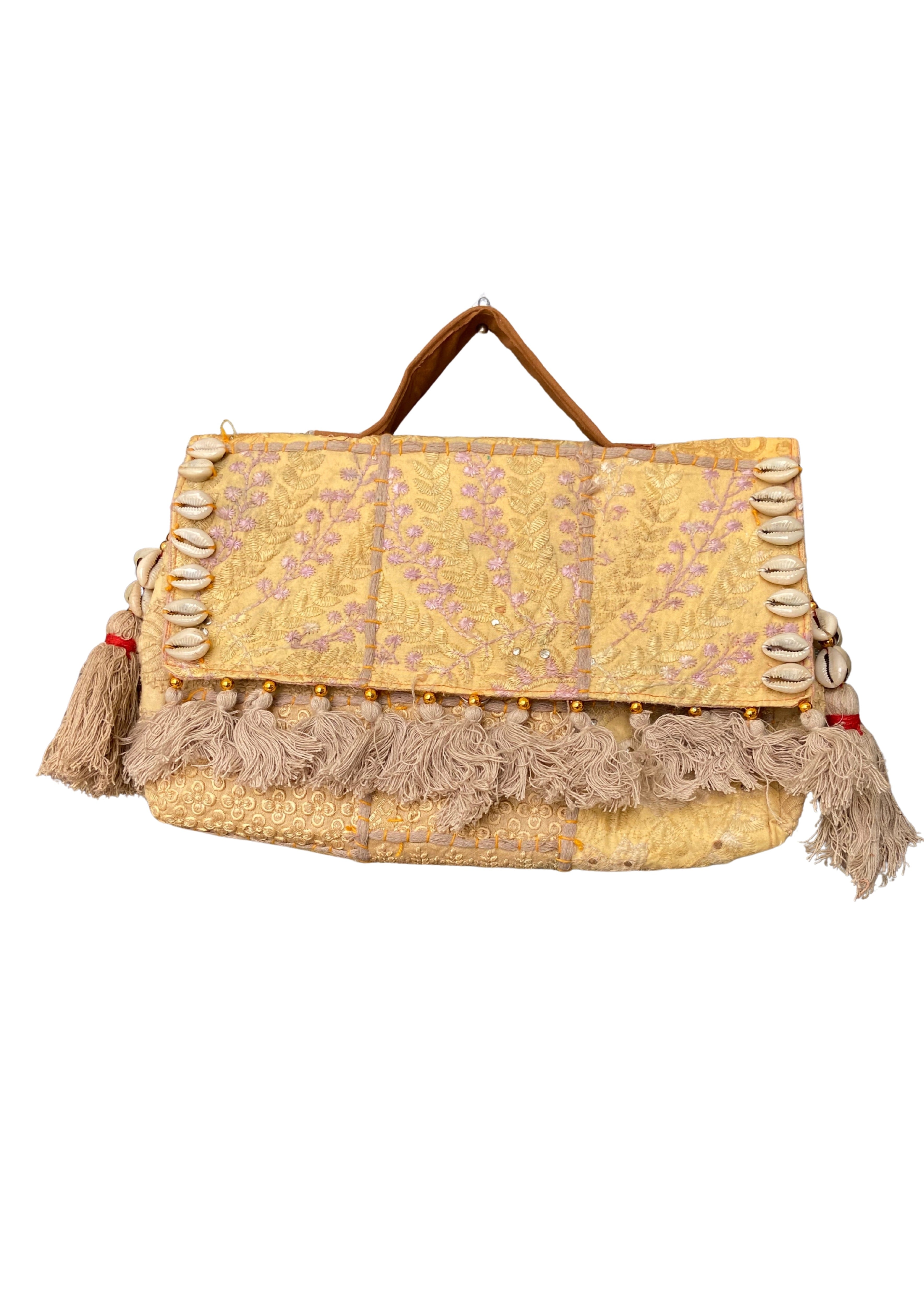 Ruhi - Soulful Elegance in Beige Gold - Banjara Bags