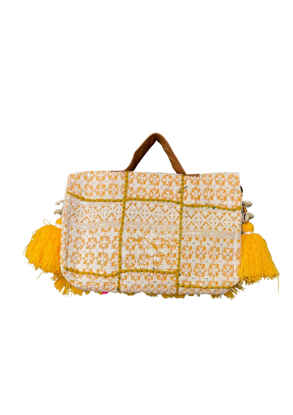 Ruhi - Luxury Handheld in Sunflower Yellow - Banjara Bags