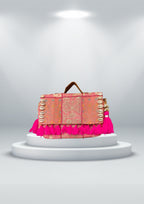 Ruhi - Luxury Handheld in Rani Pink - Banjara Bags