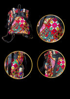 Azure Designer Backpack Sterling Silver Medallion - Carry Culture - Banjara Bags