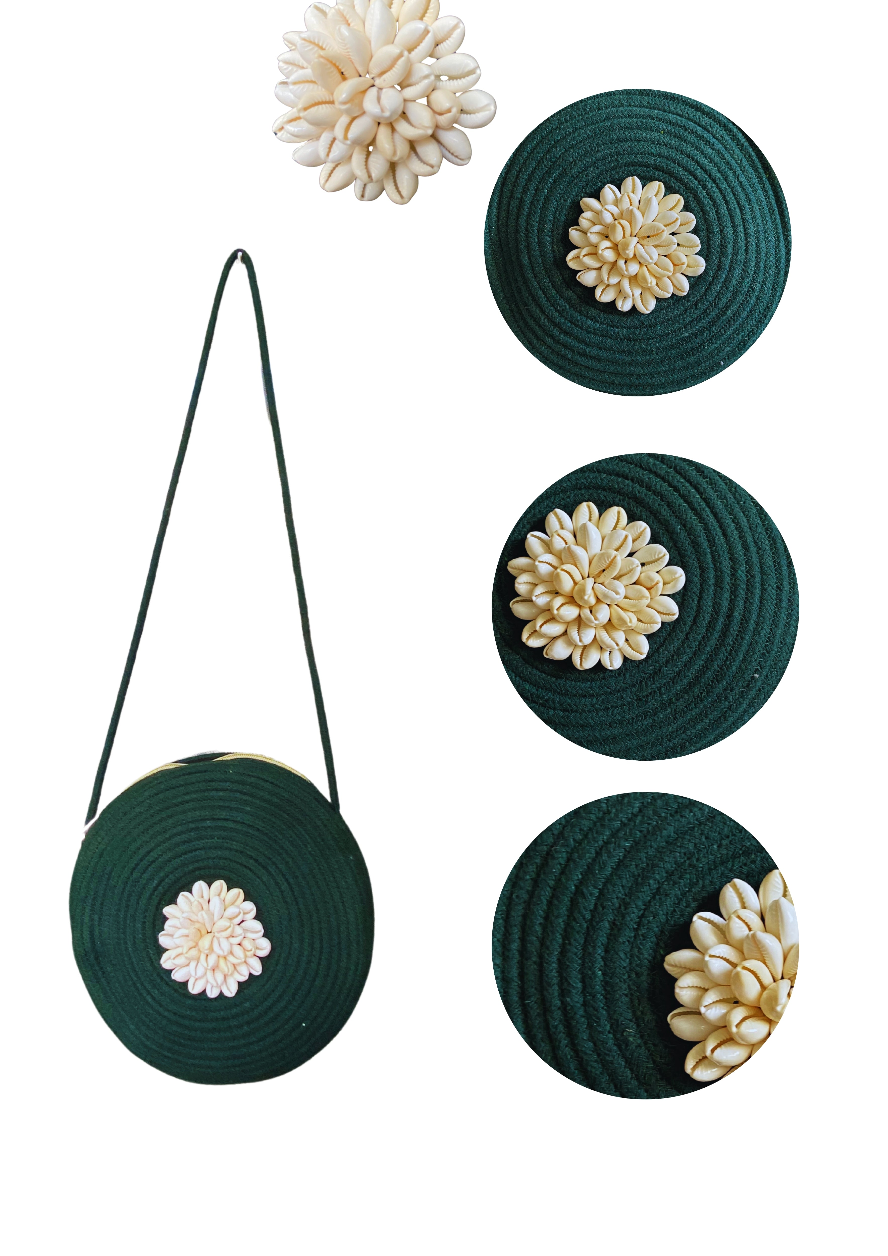Amaira - Circle Sling in Bottle Green - Banjara Bags