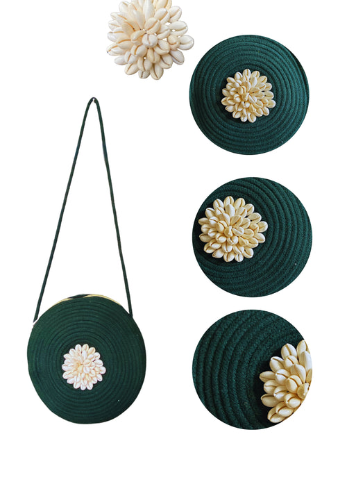 Amaira - Circle Sling in Bottle Green - Banjara Bags