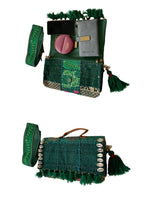 Ruhi - Luxury Handheld in Emerald Green - Banjara Bags