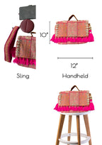 Ruhi - Luxury Handheld in Rani Pink - Banjara Bags