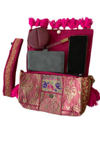 Ruhi - Luxury Handheld in Rani Pink - Banjara Bags