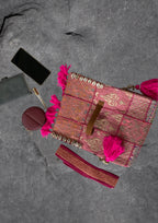 Ruhi - Luxury Handheld in Pink - Banjara Bags