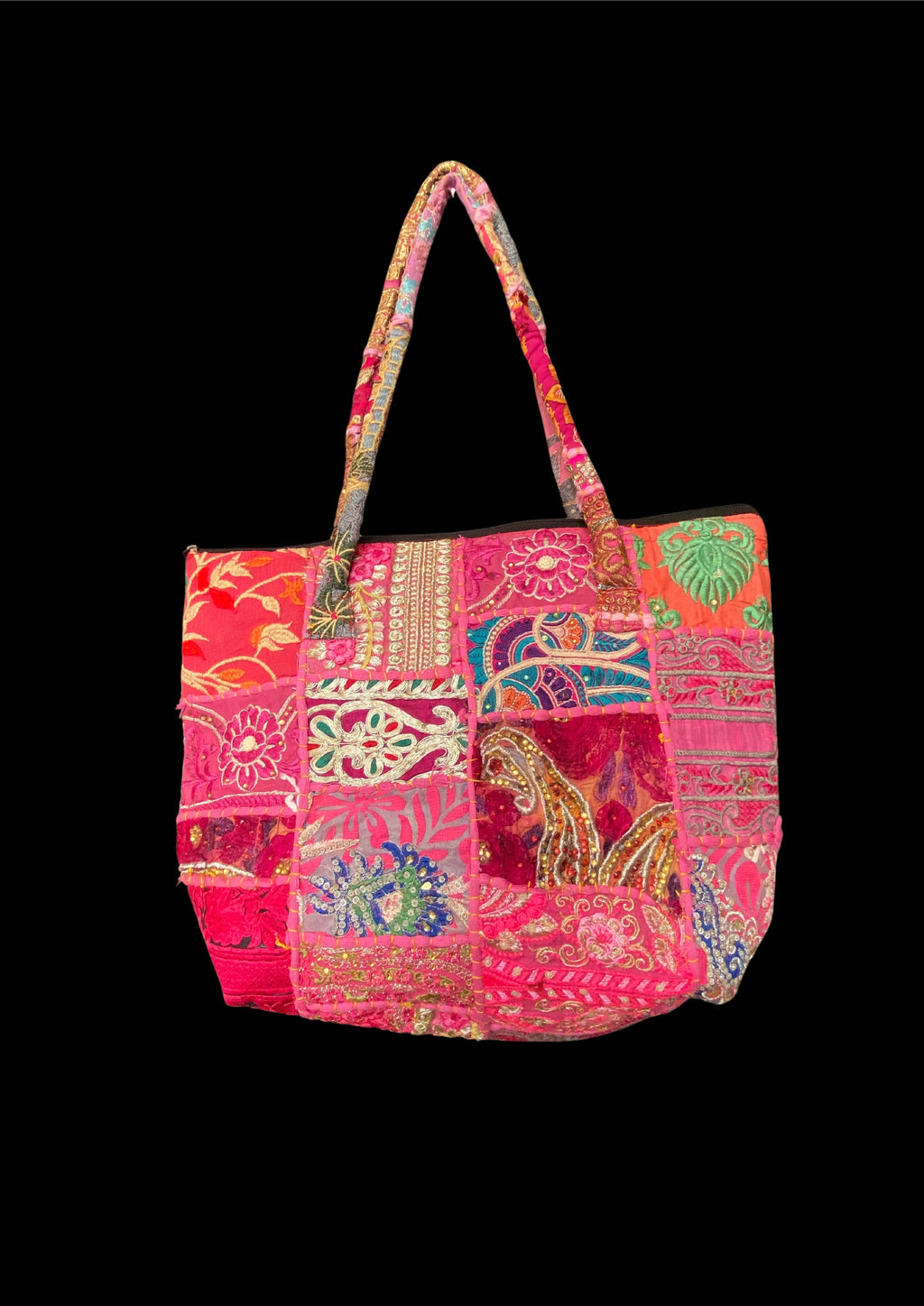 Manya - Rose Pink and Gold - Banjara Bags