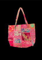 Manya - Rose Pink and Gold - Banjara Bags