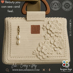 Juhi in Off-White - A Stylish, Sustainable Work Tote for Eco-conscious women - Banjara Bags