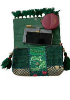 Ruhi - Luxury Handheld in Emerald Green - Banjara Bags
